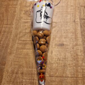 Snoepzak met gepersonaliseerde beker