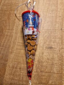 Snoepzak met 3d sinterklaasbeker