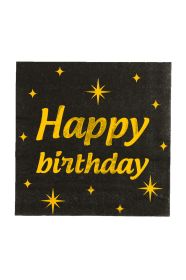 Classy Party servetten - happy birthday