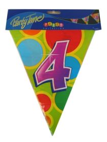 Vlaggenlijn leeftijd 4 PE 10 meter