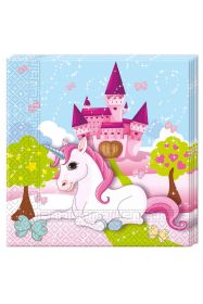 Servetten Eenhoorn 33 x 33 cm per 20