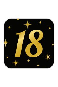 Stijlvolle feestdecoratie bord 18