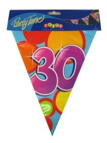 Vlaggenlijn leeftijd 30 PE 10 meter