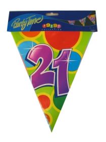 Vlaggenlijn leeftijd 21 PE 10 meter