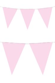 Vlaggenlijn licht roze 10 meter