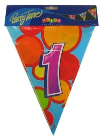 Vlaggenlijn leeftijd 1 PE 10 meter