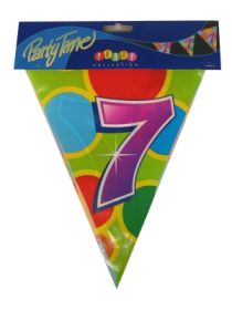 Vlaggenlijn leeftijd 7 PE 10 meter