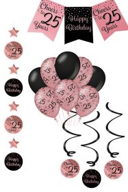 Verjaardag Feestpakket 4 delig 25 jaar
