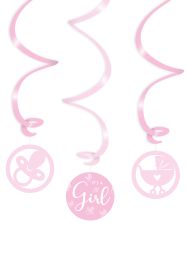 Swirl decoratie x 3 It's a Girl !