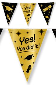 Vlaggenlijn: Ja, het is je gelukt ! 10 meter