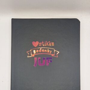 Notitieboekje a5 voor juf