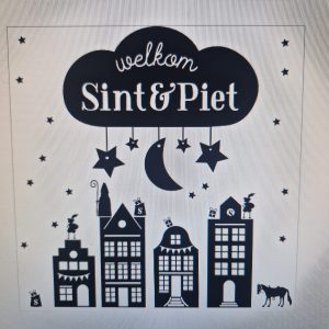 Welkom Sint en Piet met huisjes