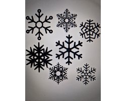 Herbruikbare raamstickers sneeuwvlokken